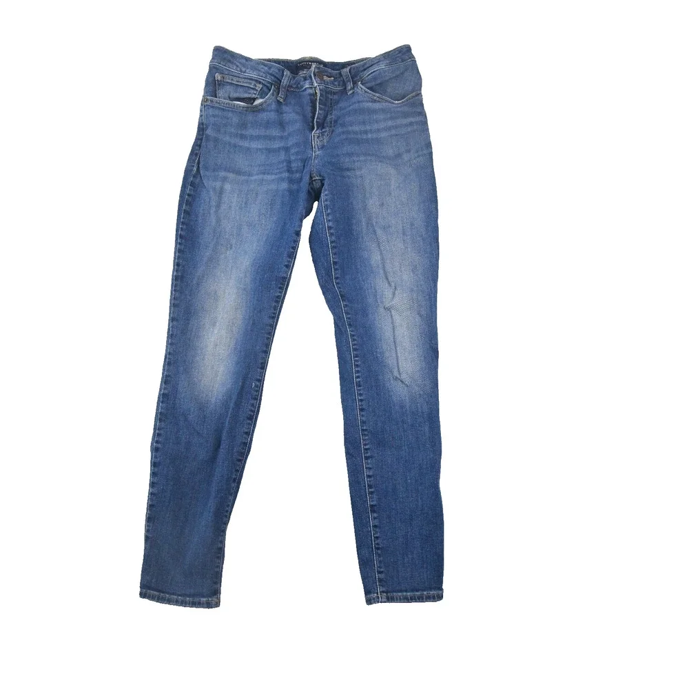 Lucky Brand Jeans Womens 10/30 (28x27) Lolita Skinny Low-Rise Blue Denim